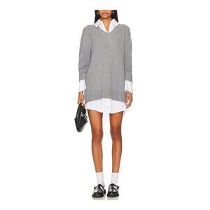 Cinq A Sept Collar 'Santina' Grey Dress Size S